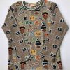 T-shirt-beige- med-pirater-oeko-tex-bomuld-elastan