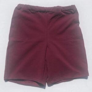 Shorts-bordeaux-ensfarvet-oeko-tex-bomuld-elastan-92-8