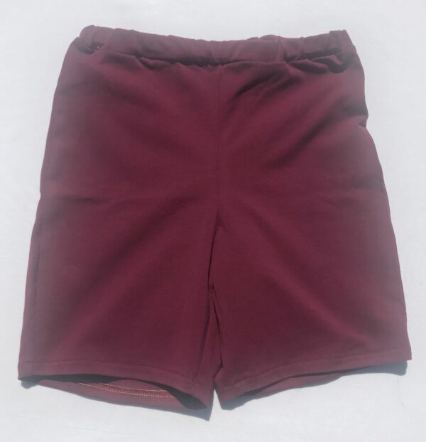 Shorts-bordeaux-ensfarvet-oeko-tex-bomuld-elastan-92-8