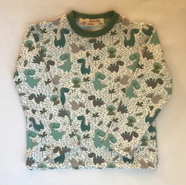 T-shirt-med-babydino-oeko-tex-95-5bomuld-elastan