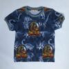 T-shirt-med-dinosaurer-blaa-oeko-tex-95-5-bomuld-elastan