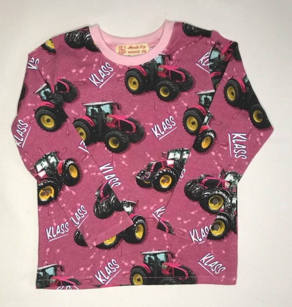 Traktor-t-shirt-pink-oeko-tex-bomuld-elastan