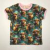 T-shirt-med-glade-koeer-groen-oekologisk-bomuld-elastan
