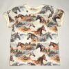 T-shirt-med-heste-off-white-oekologisk-bomuld-elastan